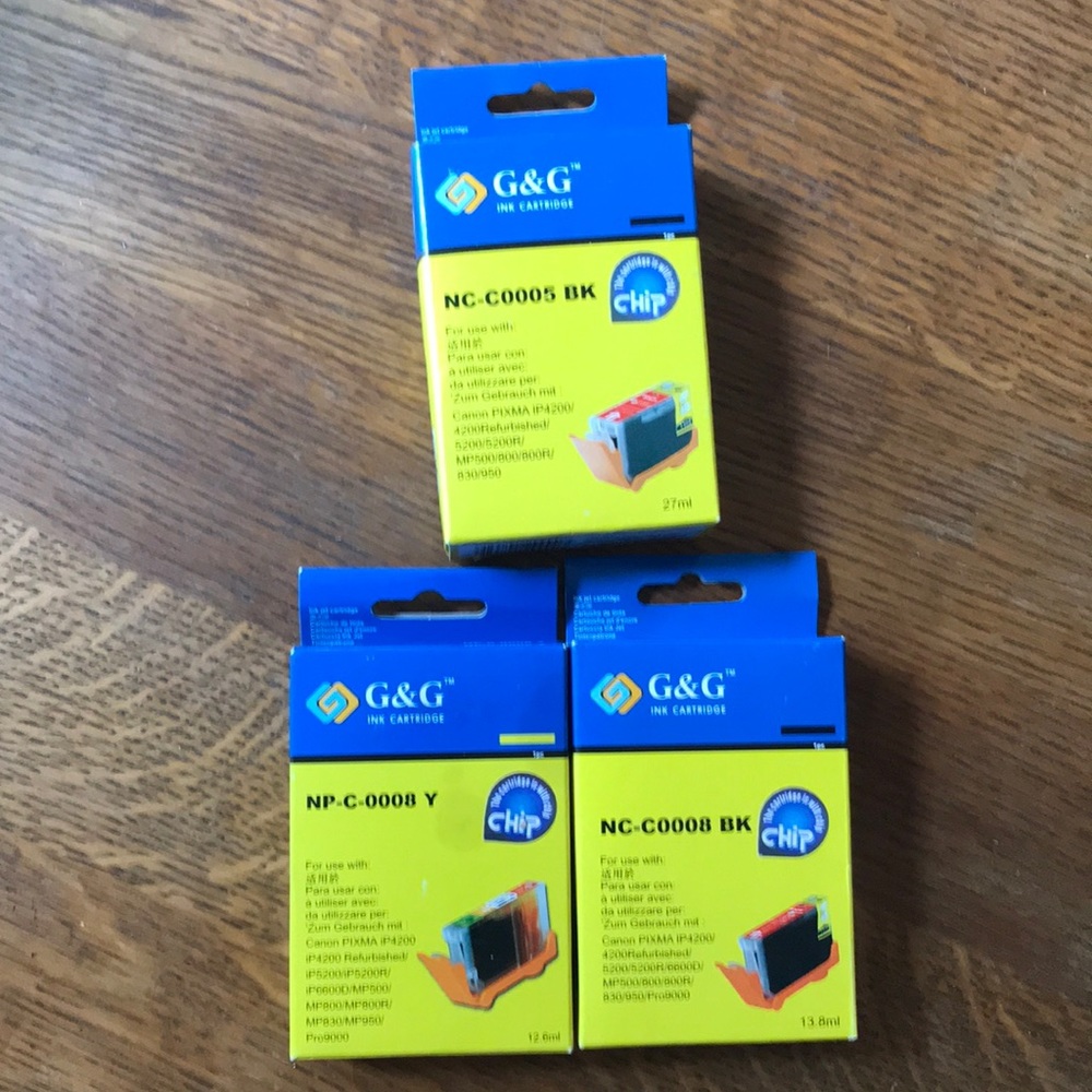 Ink cart 3x for cannon pixma